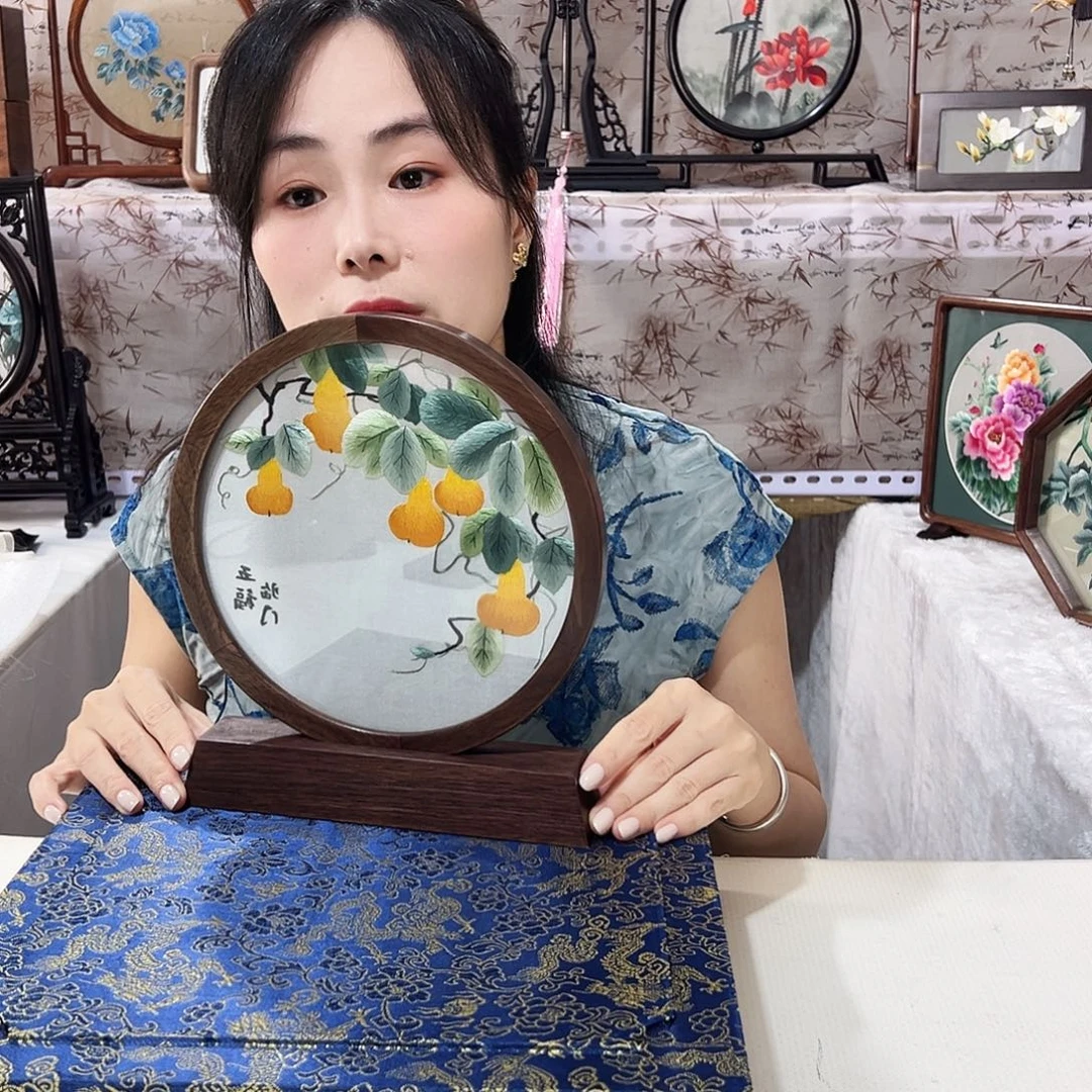 织绣苏绣摆台手工
