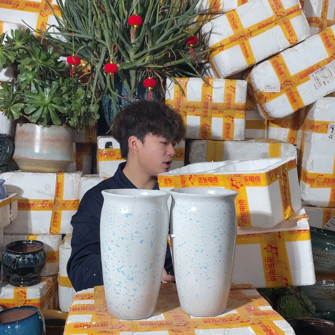 红陶宜兴紫砂花盆