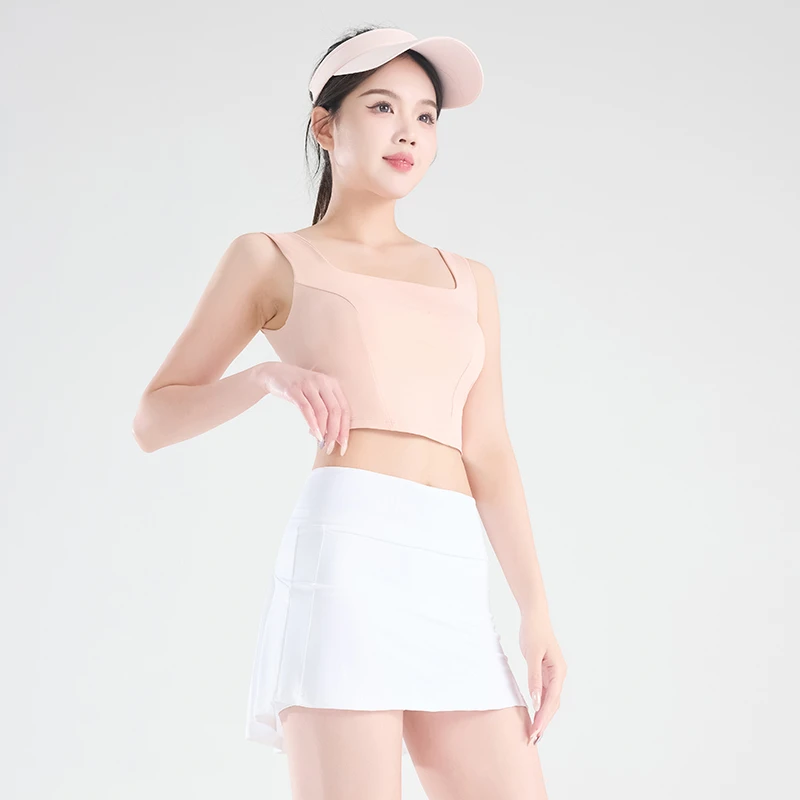 蕉下客运动健身短裙女夏季训练跑步防走光高腰透气显瘦瑜伽网球裙