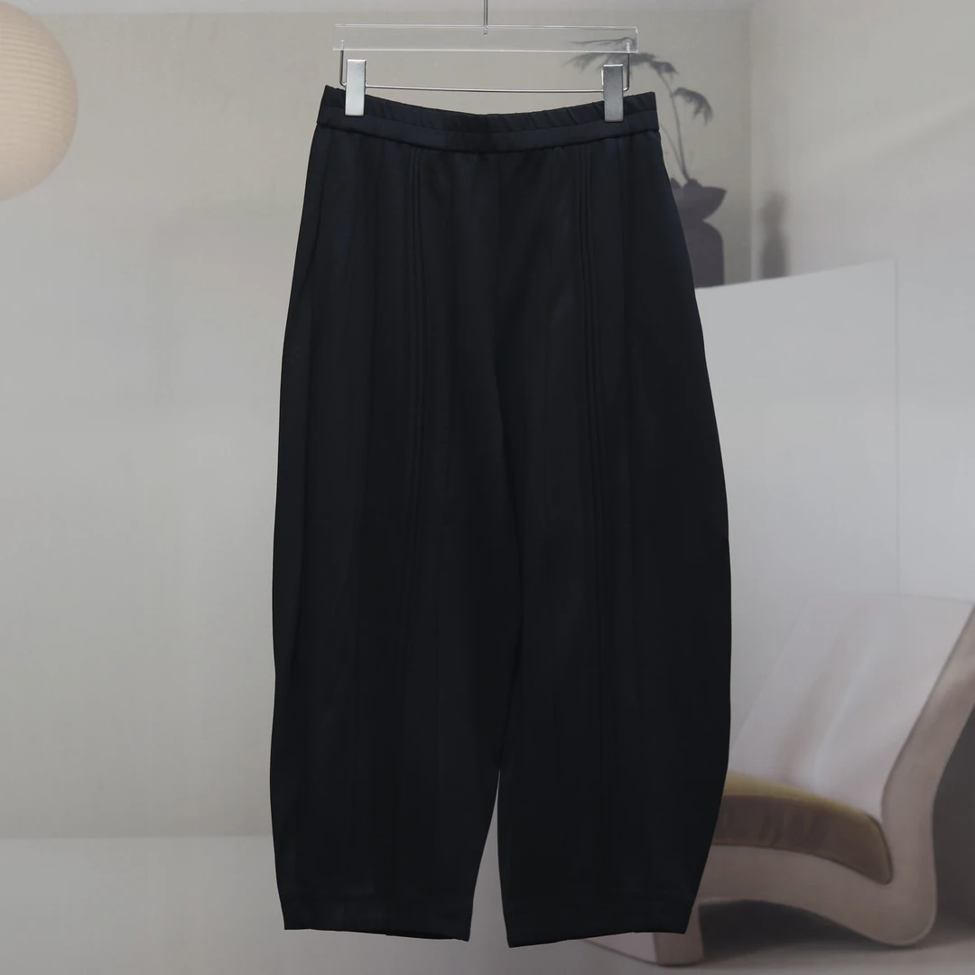 【8619】高品质原创设计黑色慵懒风松弛休闲裤D