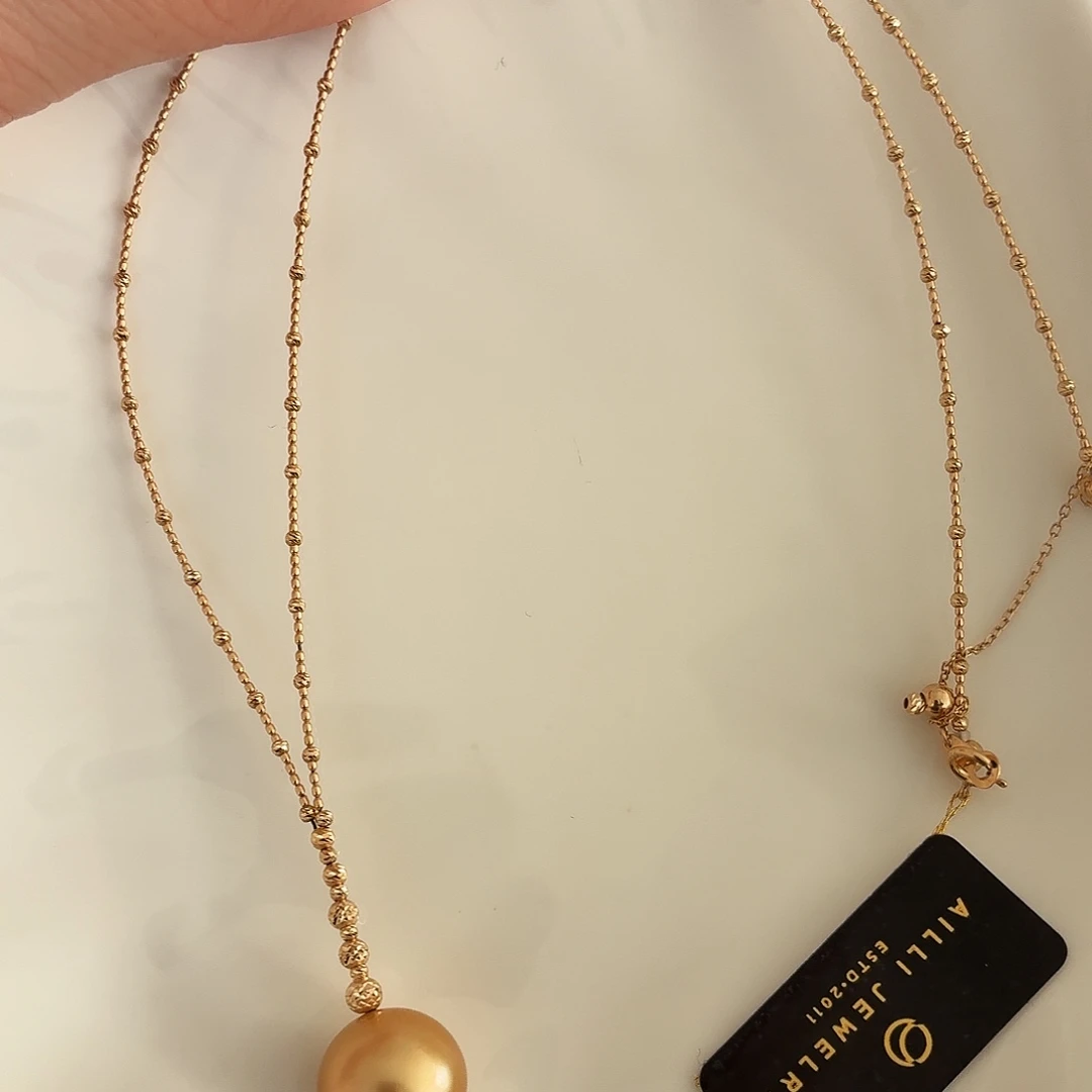 海水珍珠18K金镶嵌颈饰