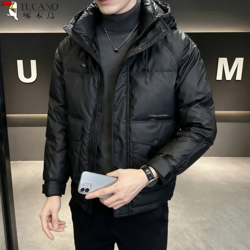 TUCANO/啄木鳥连帽潮流加厚保暖男防寒棉服休闲舒适韩版百搭外套