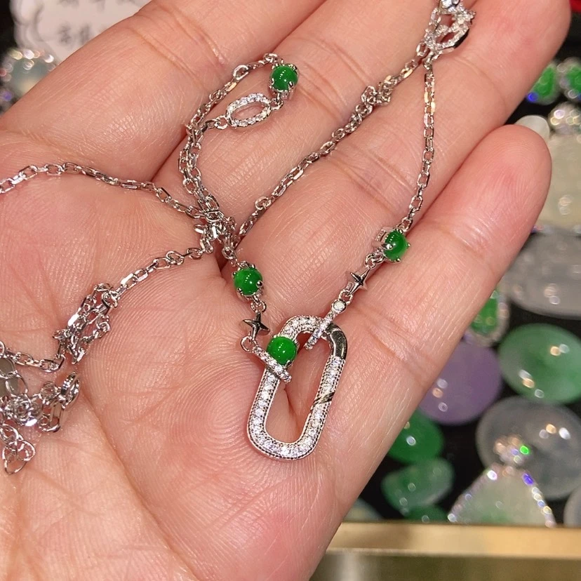 【闪购商品】颈饰未镶嵌翡翠天然翡翠