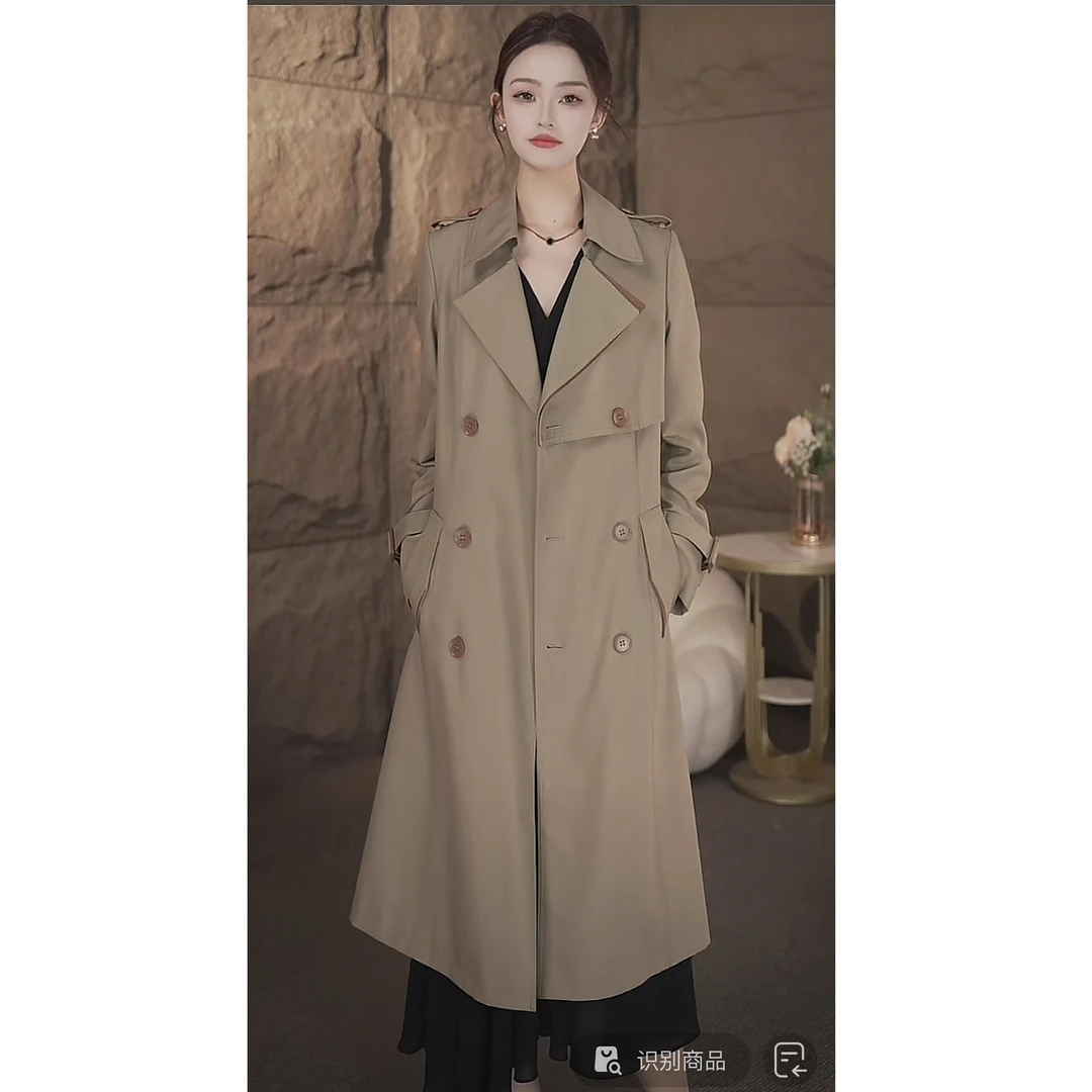 顺丰包邮春秋新款风衣女中长款韩版修身显瘦外套法式收腰气质女装