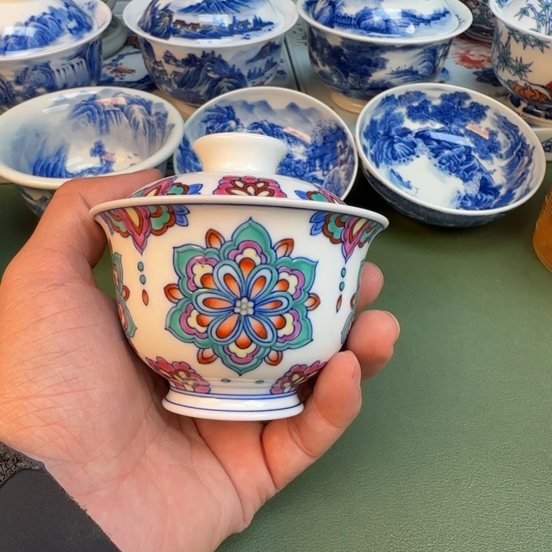 陶纯手工纯手绘茶具石头398