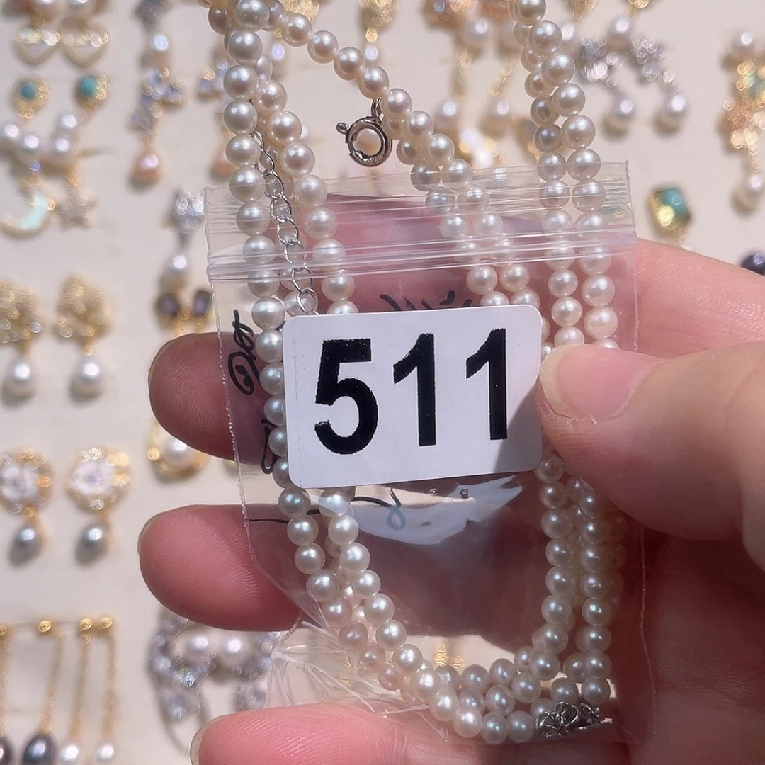 合金淡水珍珠耳饰邋****-