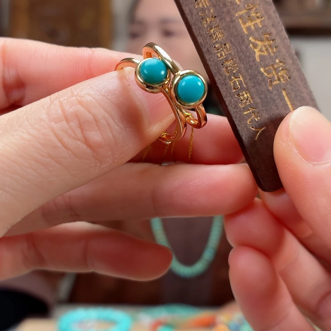 银S925镶嵌绿松石珠宝奇石