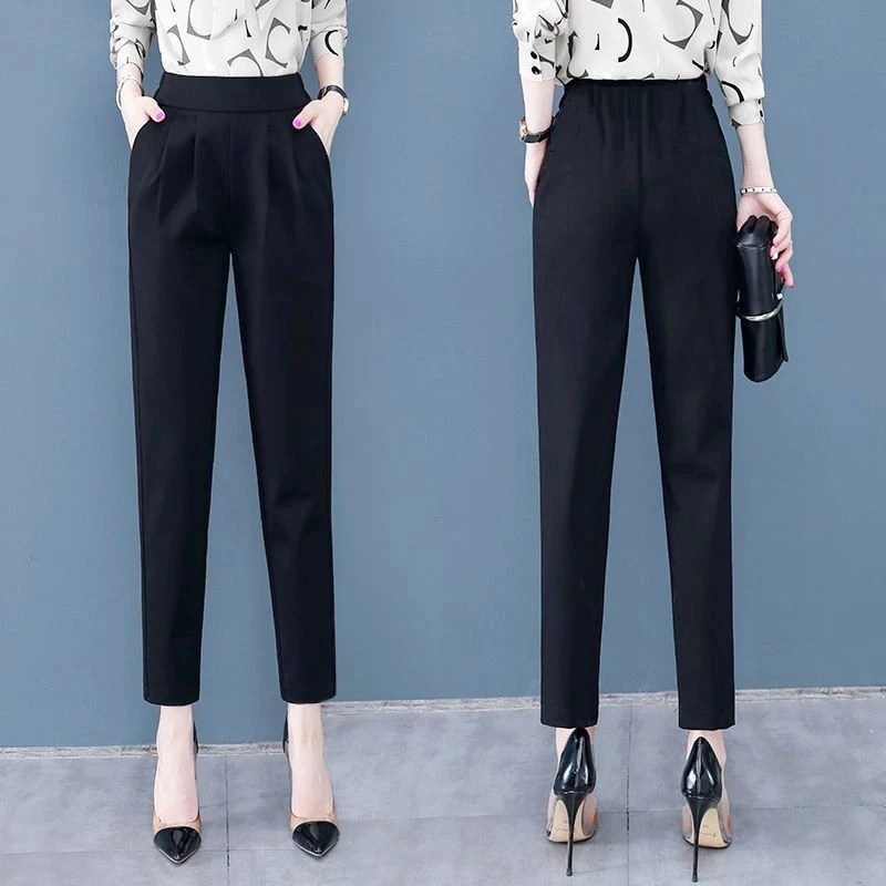 夏季小哈伦裤女款休闲裤哈伦裤女裤春夏小个子显瘦2025春秋