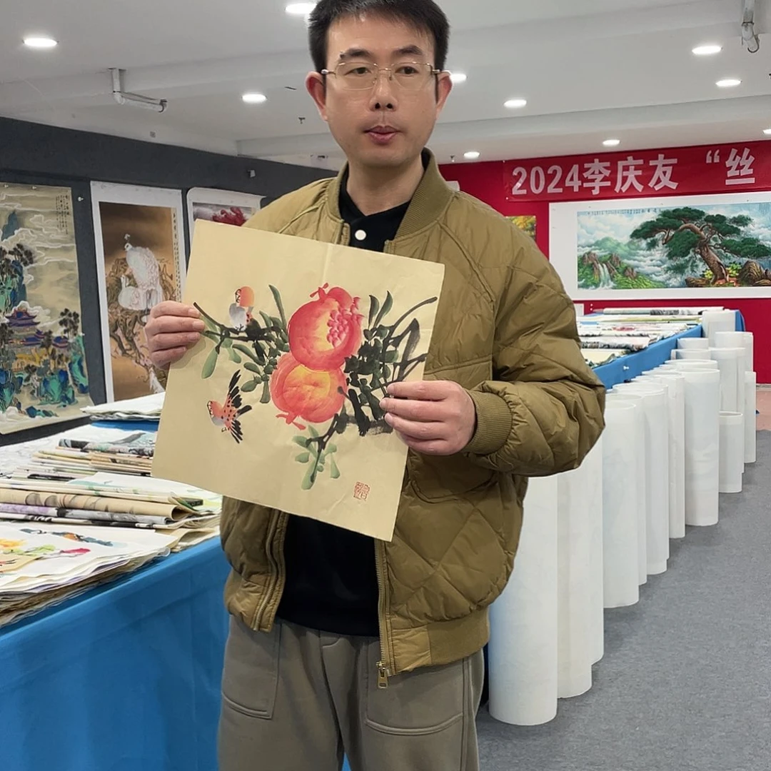 国画今天上午国画作品展示