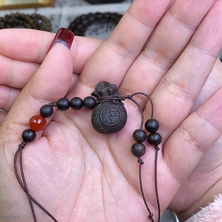 沉香木手串芽*越南芽庄白棋楠小挂坠