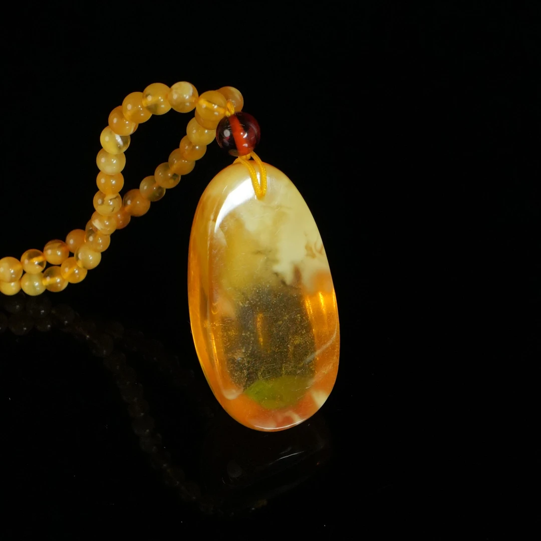 DY-M1987 俄料金沙水滴吊坠 24.49g