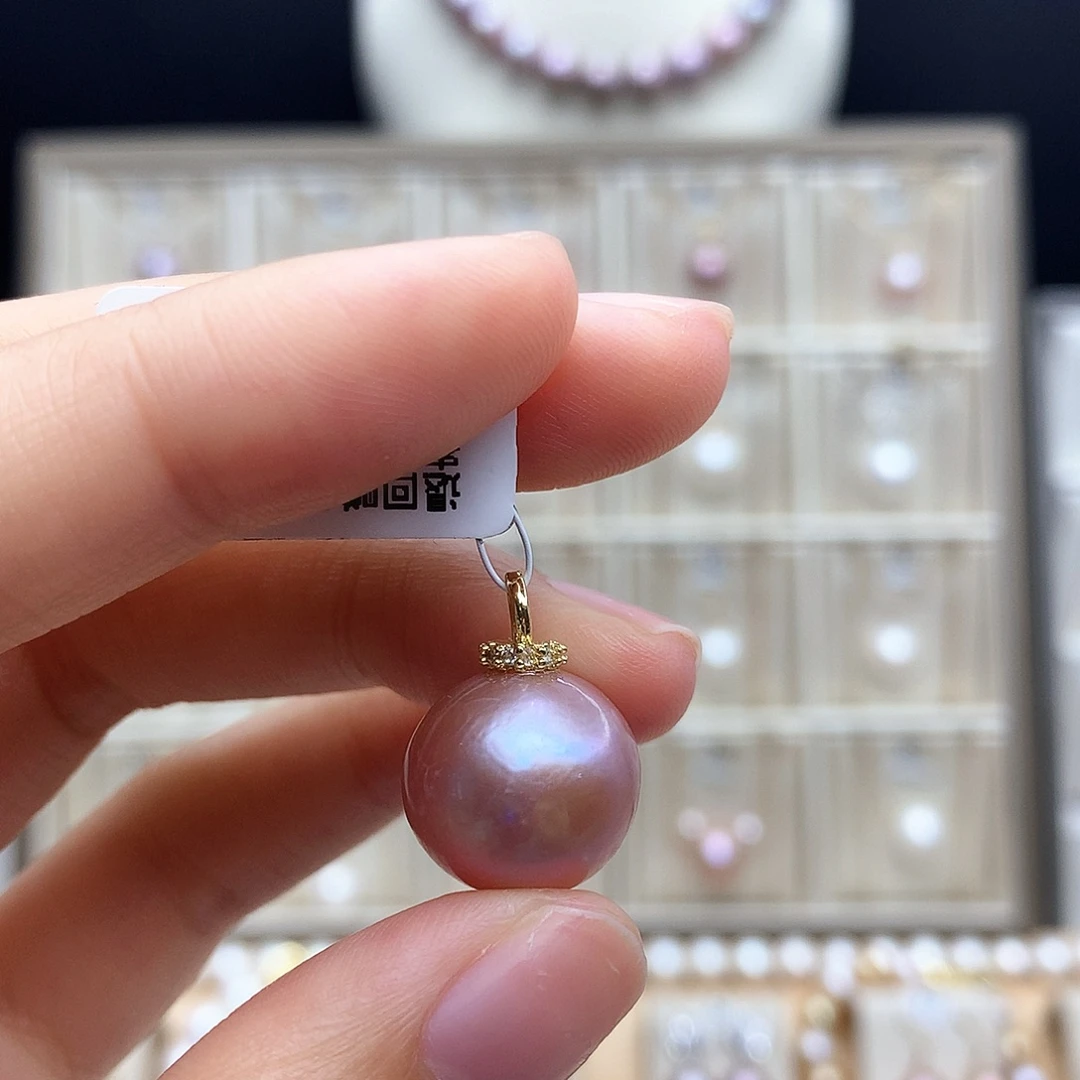 颈饰合金淡水珍珠