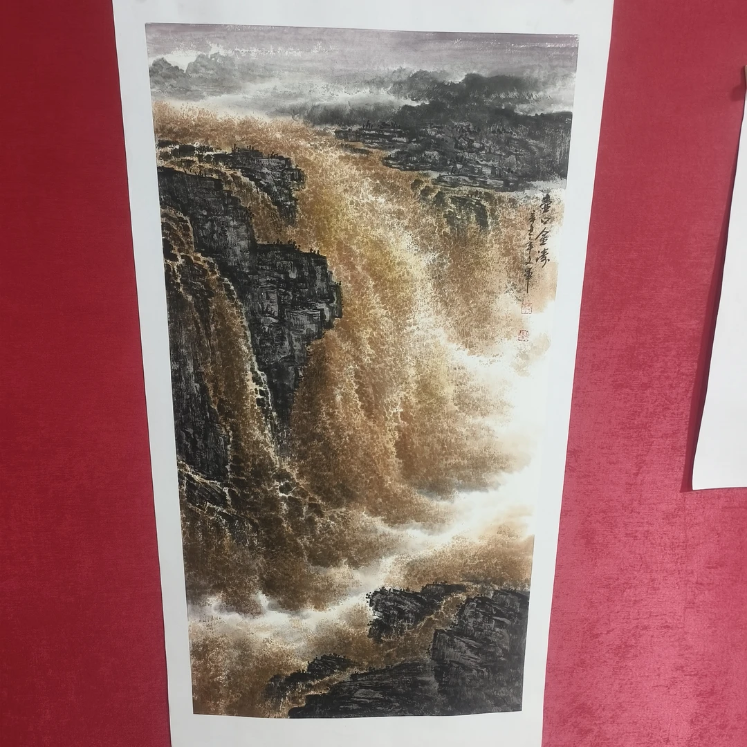 李文军老师三尺山水作品