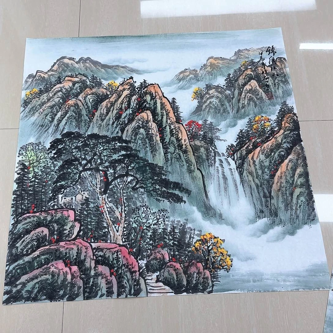 国画国画作品展。国画