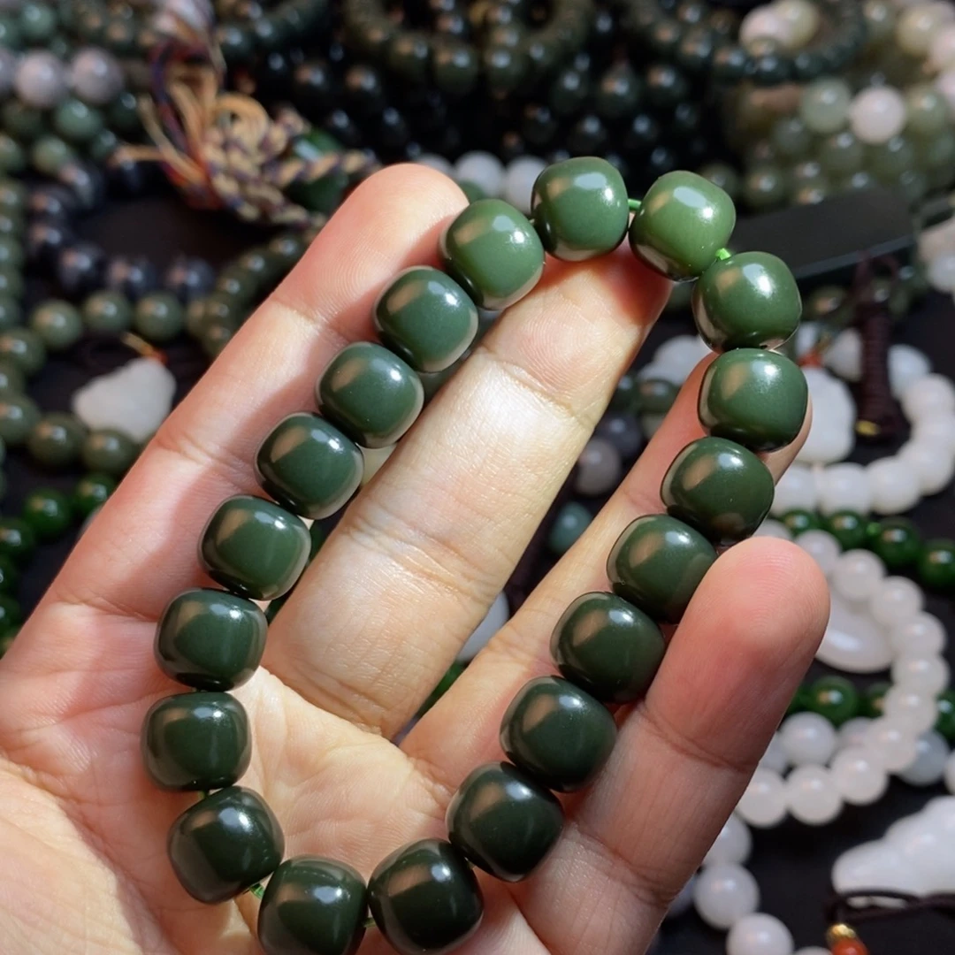 和田玉手串未镶嵌用****3