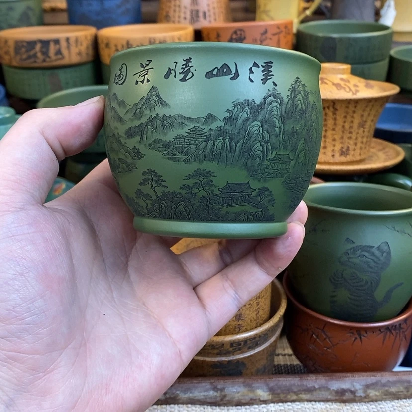 【闪购商品】紫砂杯子宜兴全手工紫砂杯