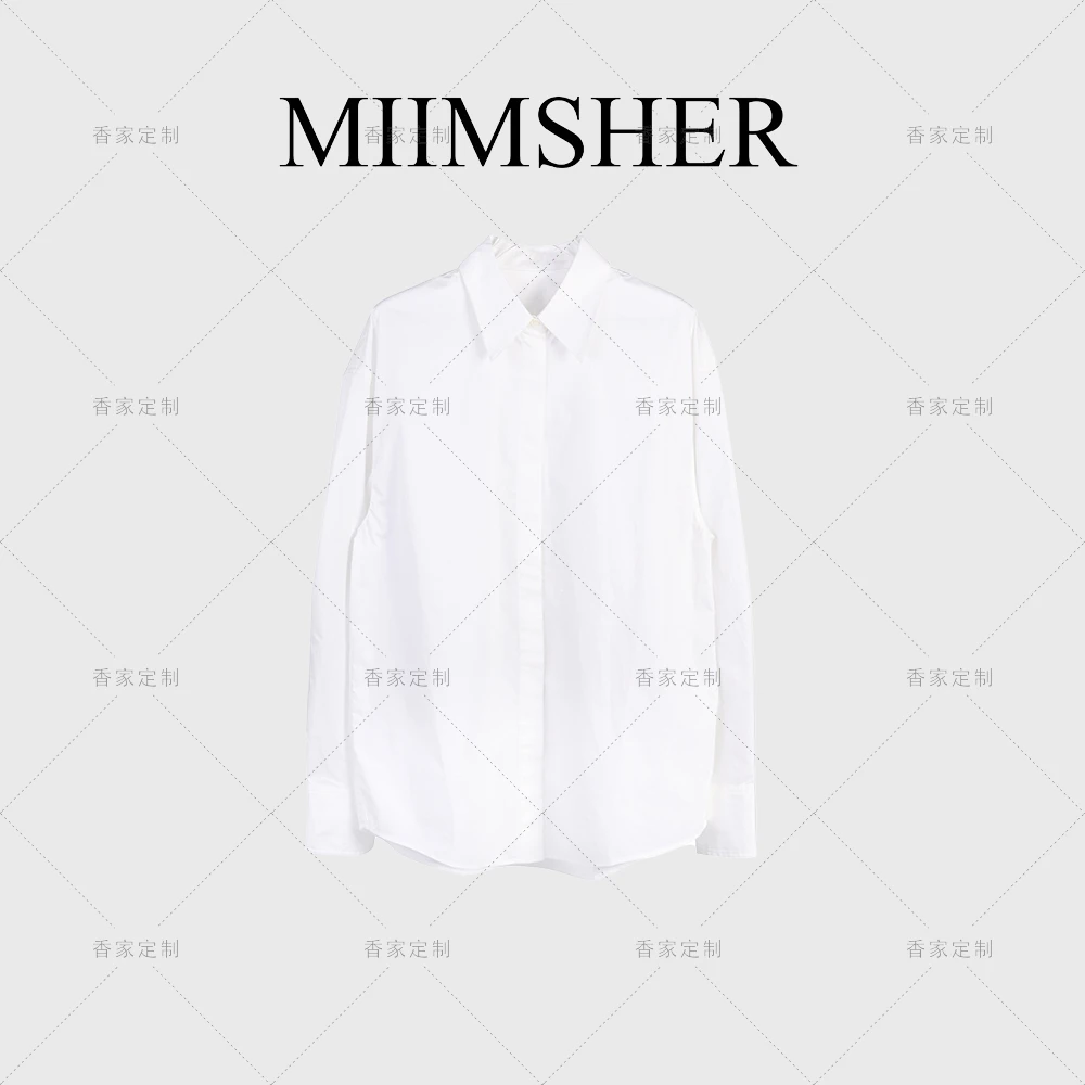 【倪妮同款】廓形休闲宽松设计感长袖百搭通勤上衣女衬衫MS233029