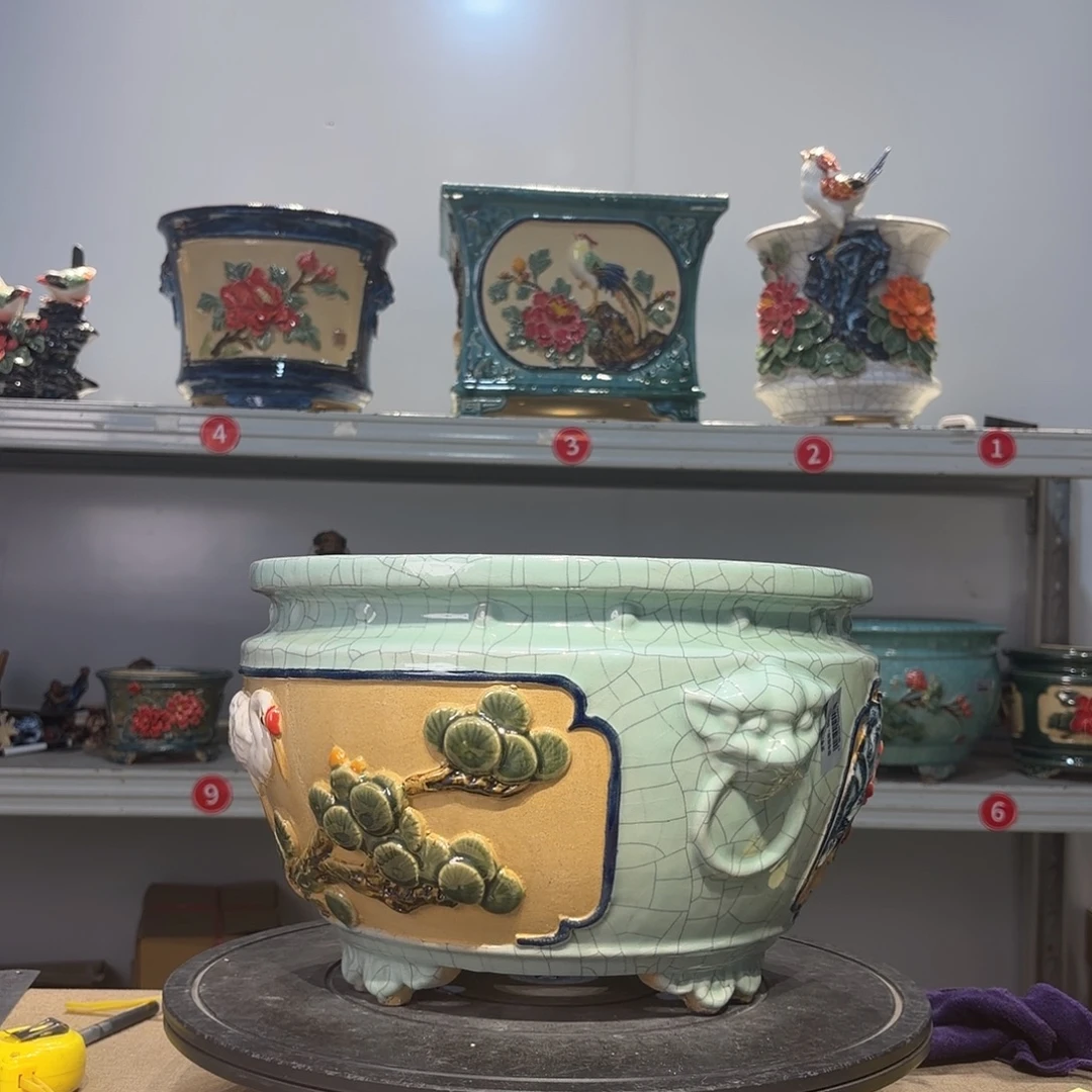 染***年精品石湾花盆高端大气