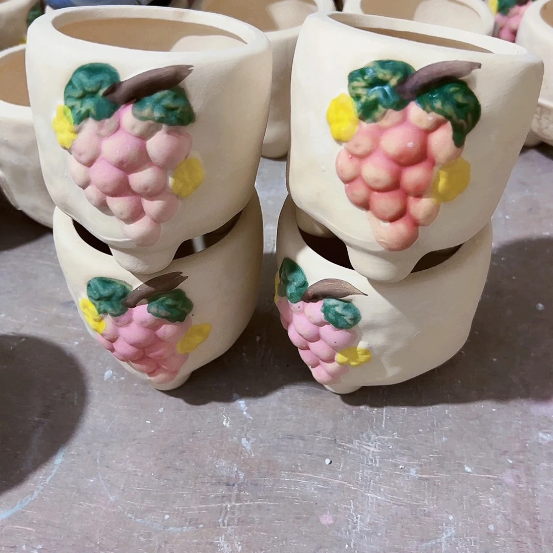 有孔外贸尾单陶瓷花盆凑单10米包邮