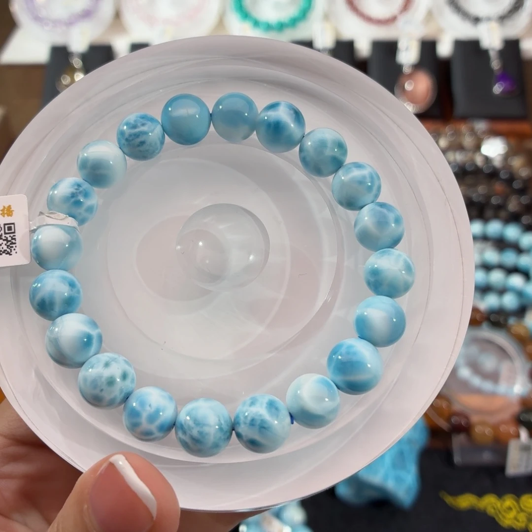 未镶嵌针钠钙石（海纹石）手串10mm