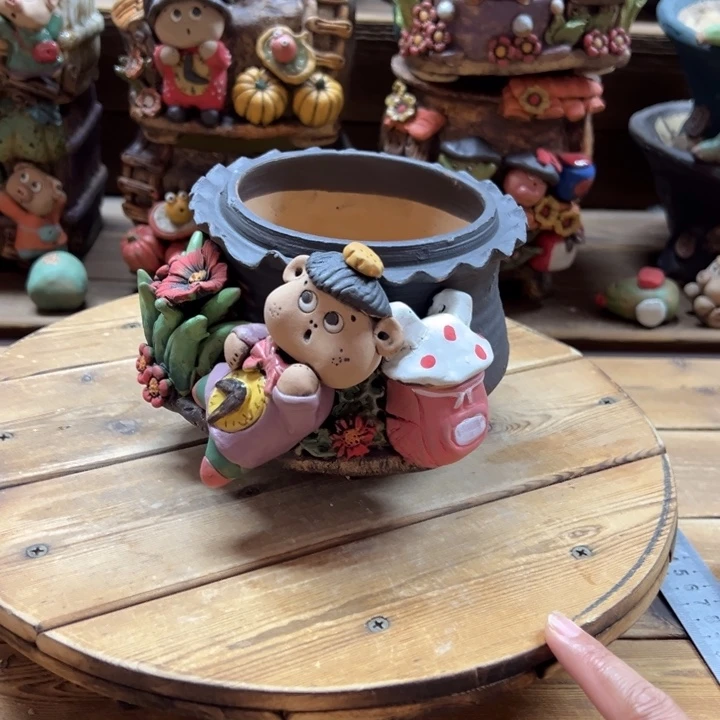 嘻哈多肉花盆百搭