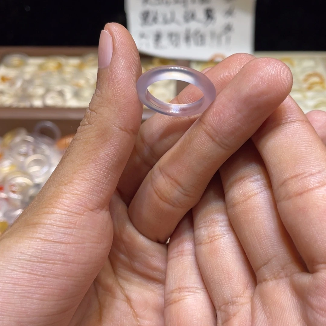 玛瑙/玉髓未镶嵌戒指38号港14