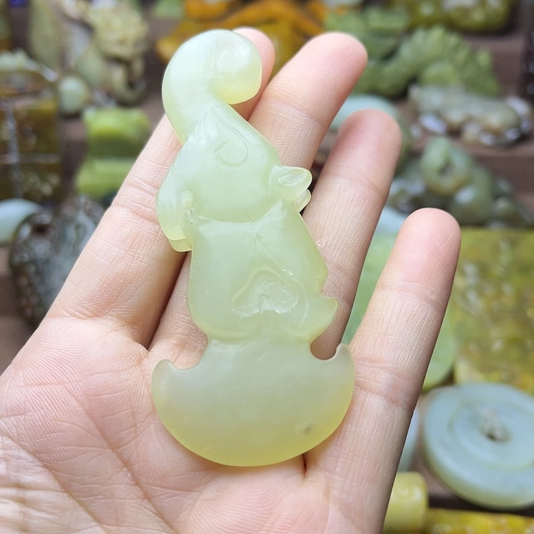 白玉菩提吊坠91。。