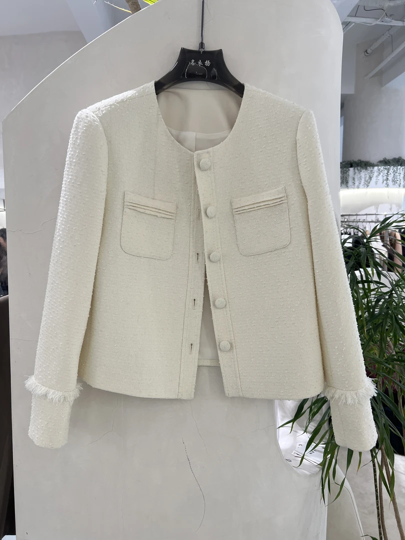【名衣扬】流苏外套~2024年春季新款流苏小香外套气质短款小香风