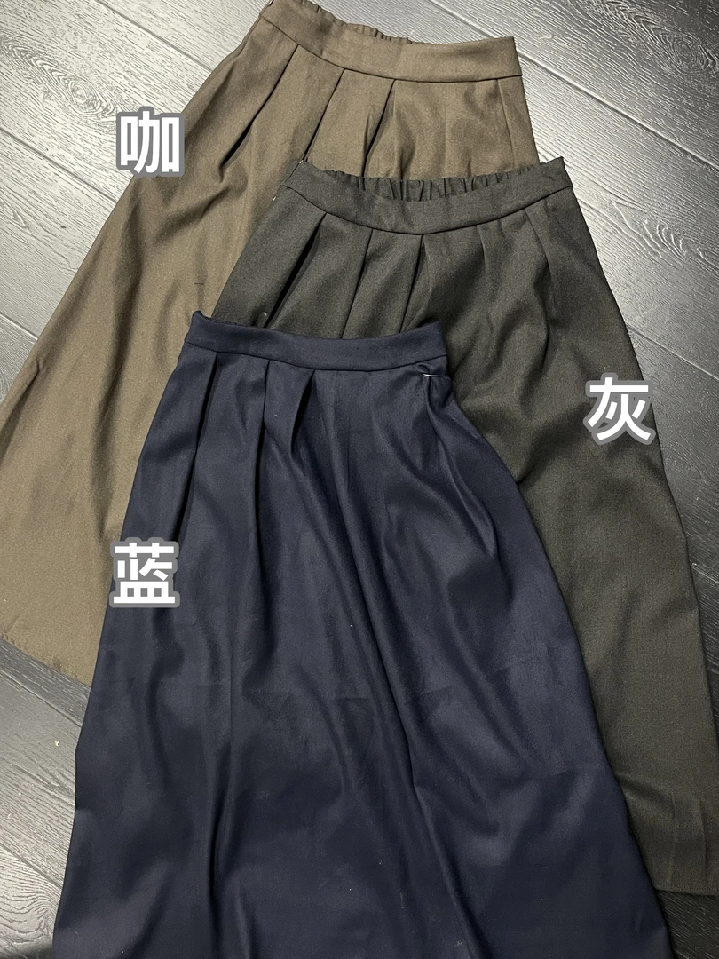 【 雨•美 推荐 】8137韩版时尚百搭松紧腰半身裙