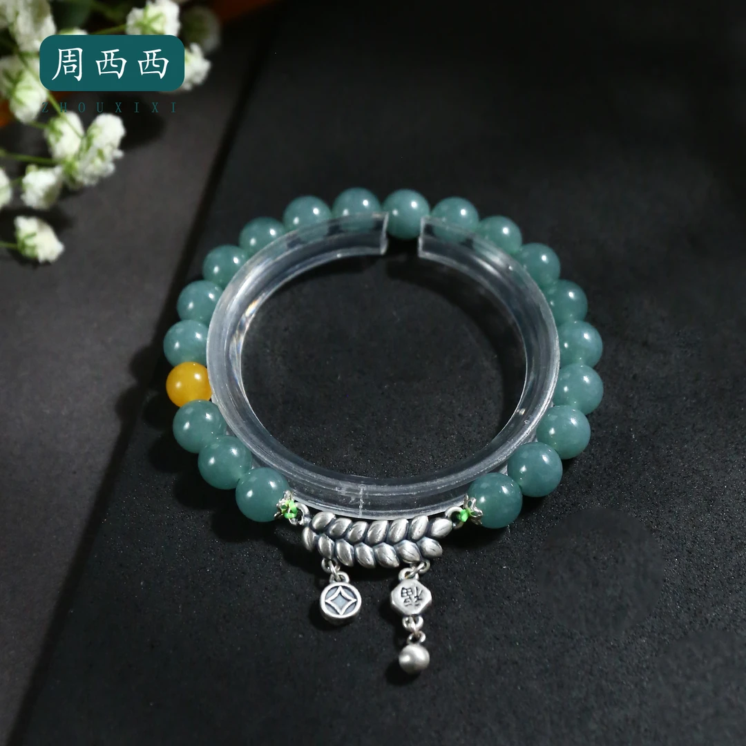 周西西精美珠宝翡翠麦穗路路通7.8mm经典百搭多样性发货17139