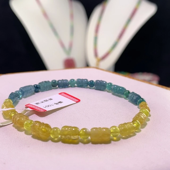 双色碧玺手链未镶嵌