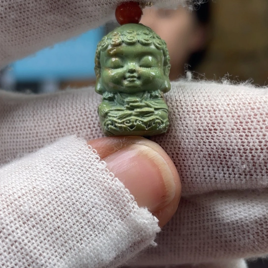 绿松石未镶嵌挂件