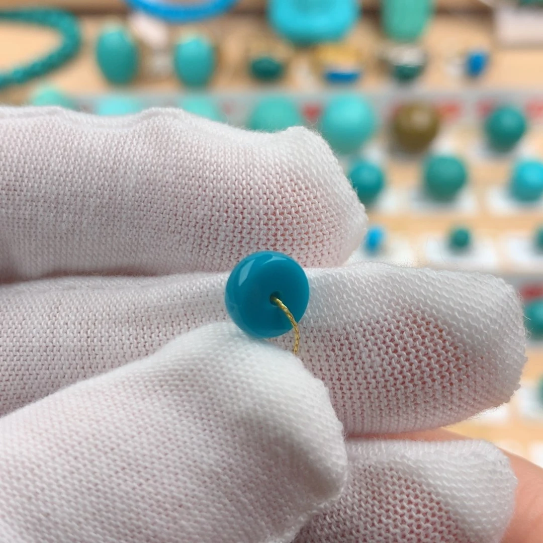 绿松石未镶嵌配饰7.8-3mm