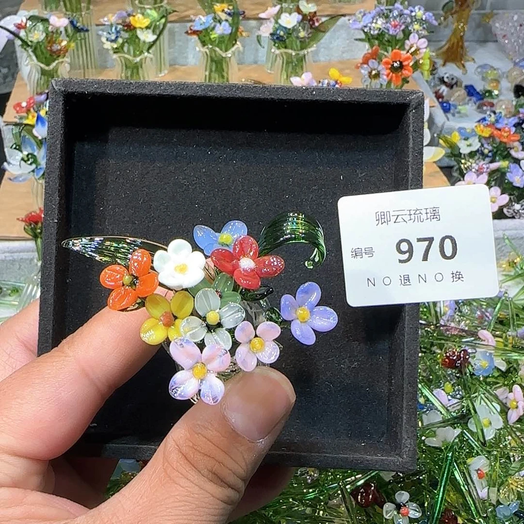 琉璃手工艺品970插花