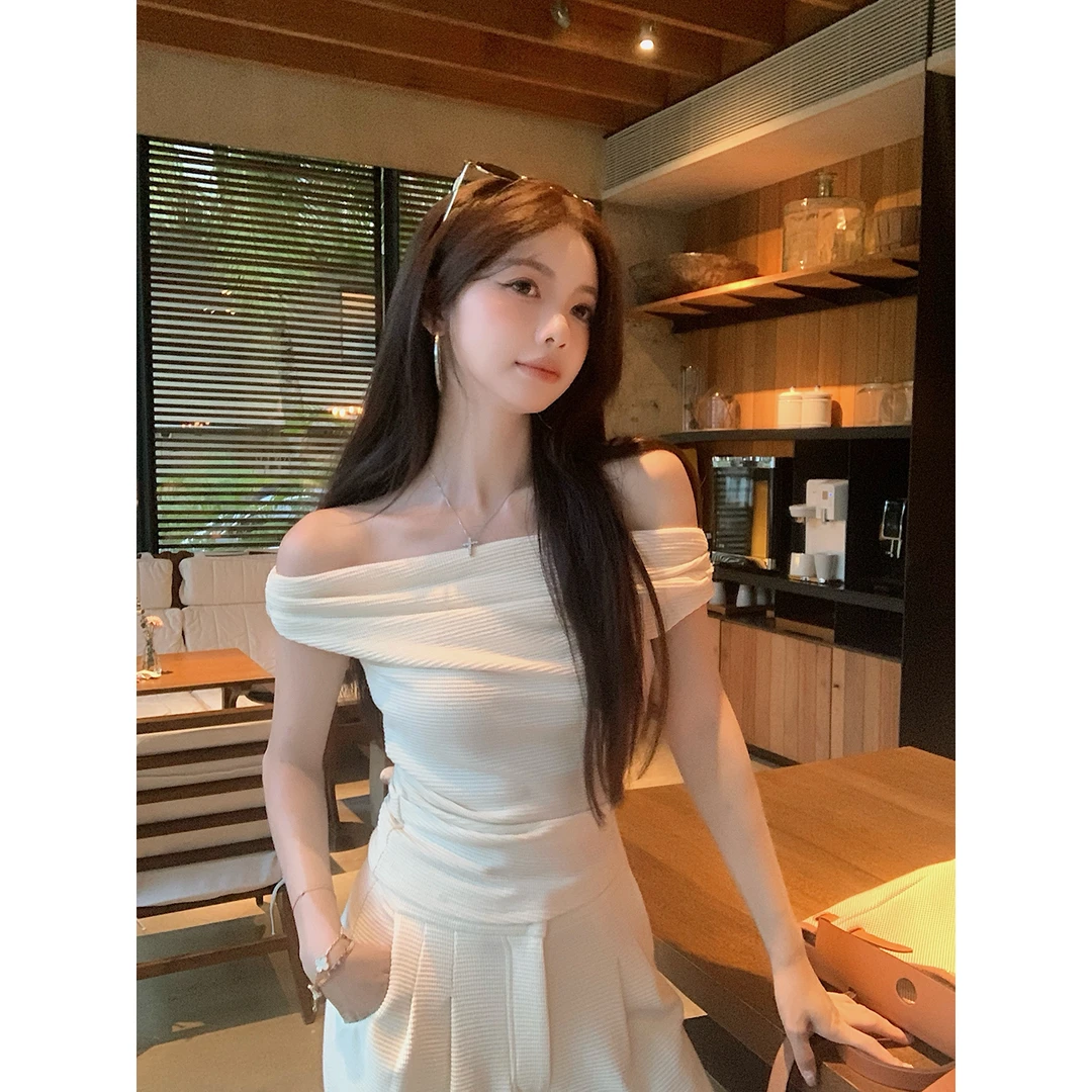 【QIUROUYAO邱肉瑶】All white白天鹅高雅气场天生女主套装