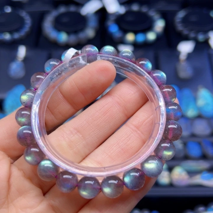 拉长石手串未镶嵌8.5左右