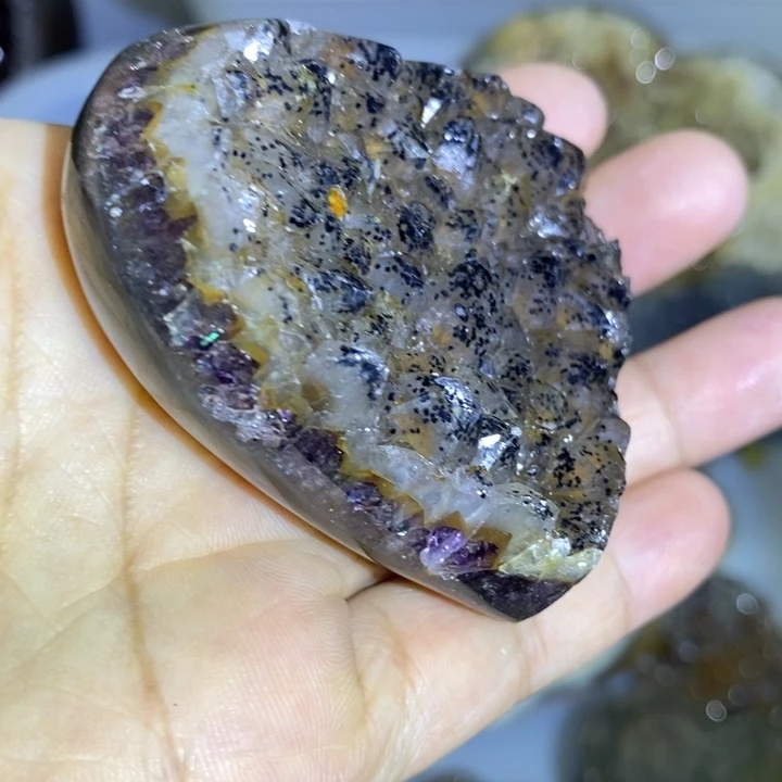 紫晶珠宝半成品未镶嵌