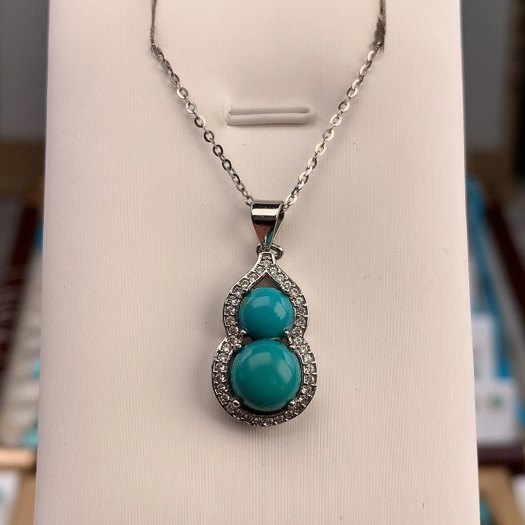 绿松石未镶嵌吊坠(不含链)