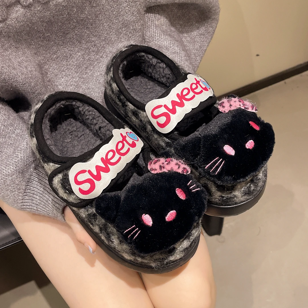 厚底增高可爱卡通包头拖鞋女2025年秋冬时尚百搭时尚软底保暖拖鞋