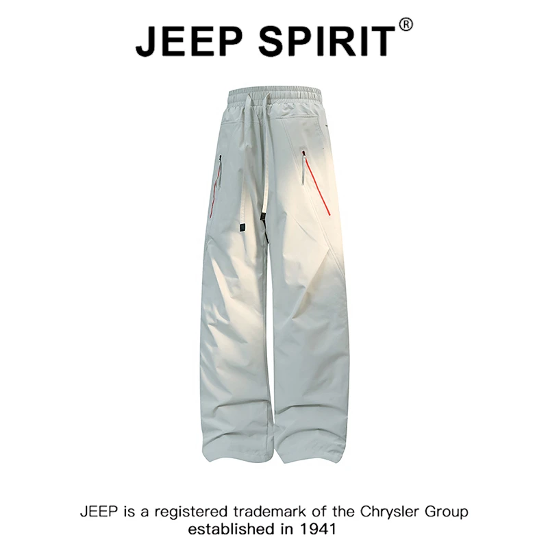 JEEPSPIRIT吉普工装风宽松羽绒裤男款冬季户外加厚保暖直筒休闲裤