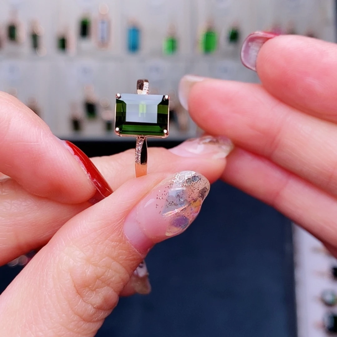 碧玺戒指碧玺18K金镶嵌