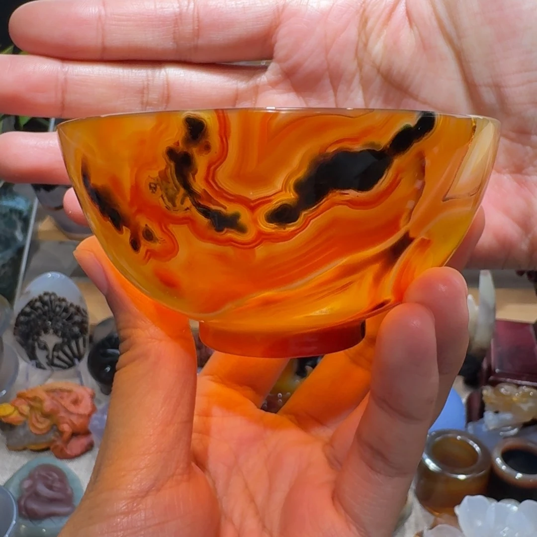 玛瑙/玉髓玛瑙茶杯未镶嵌1****7