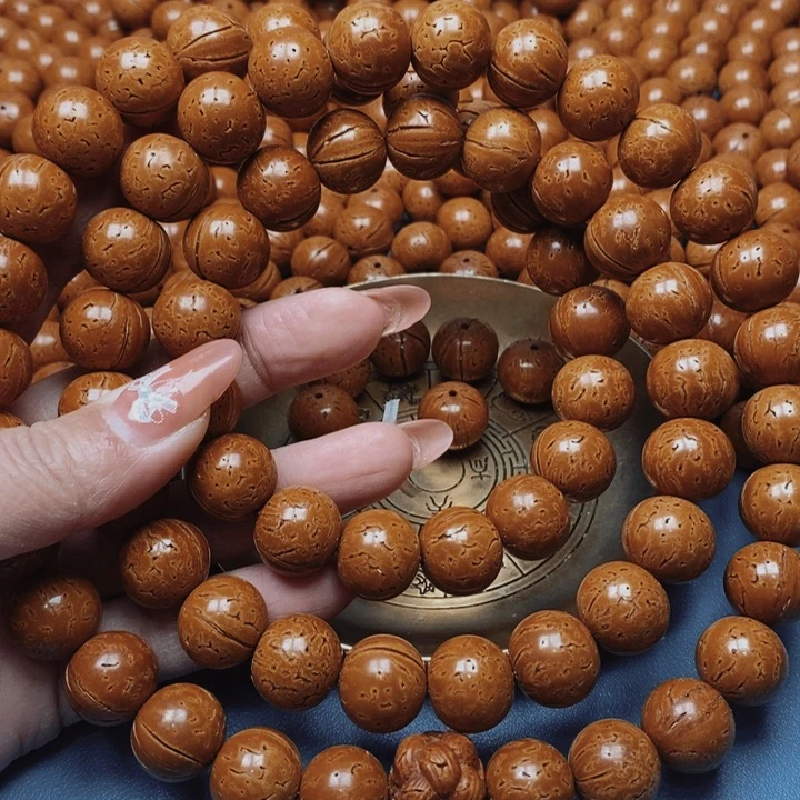 桃核脖挂极限圆15花皮色差66颗