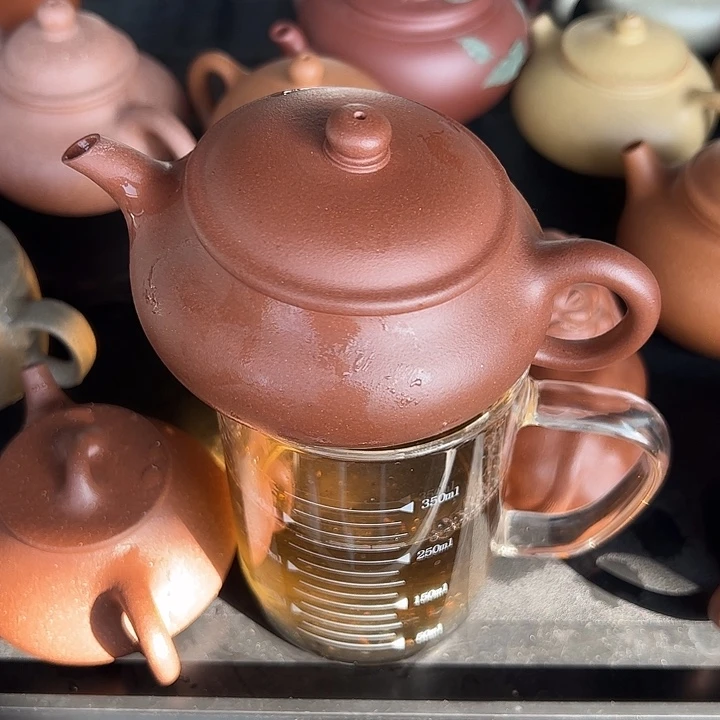 紫砂开播福利小多只100cc五彩段底槽青明炉150cc