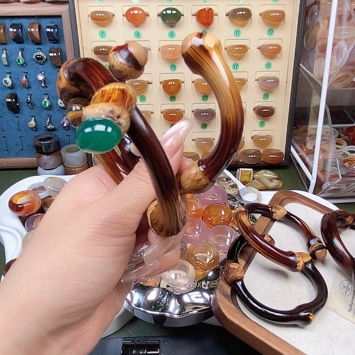 合金戒指玛瑙/玉髓K****