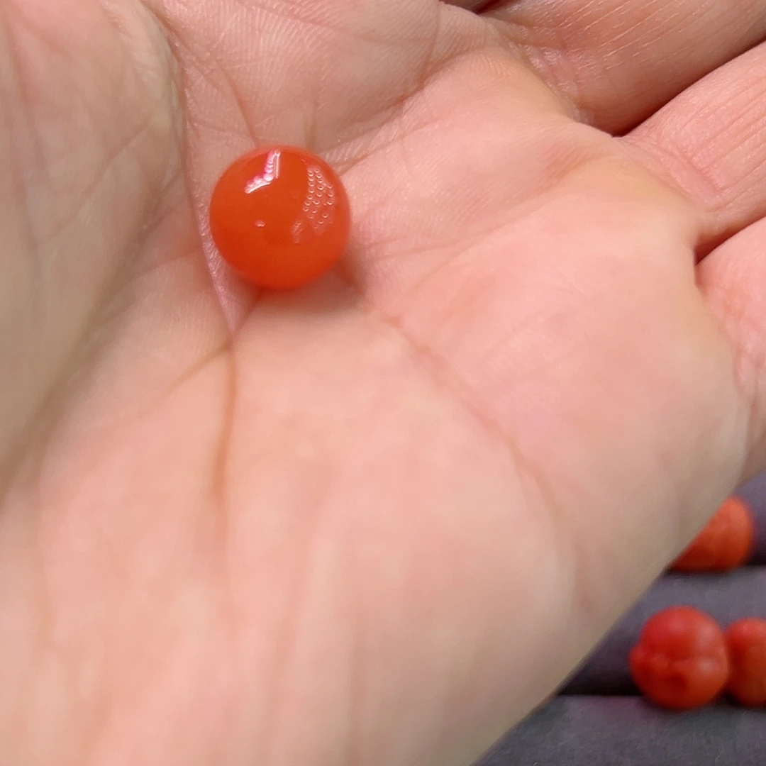南红玛瑙珠子未镶嵌天**流