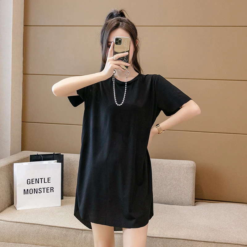 休闲睡衣简约睡裙女士夏季家居服