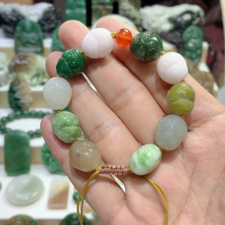 独山玉未镶嵌手串