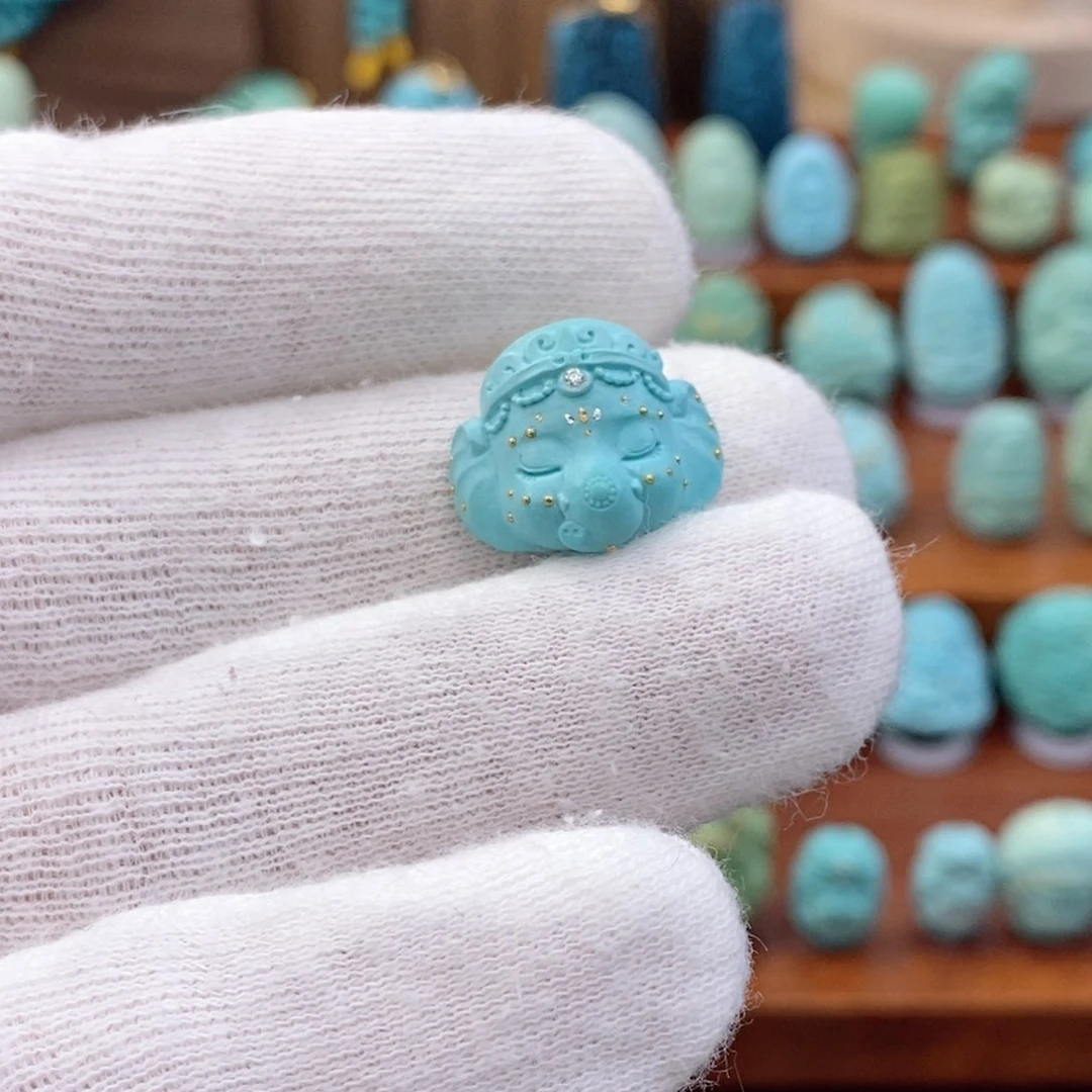 未镶嵌绿松石珠宝奇石