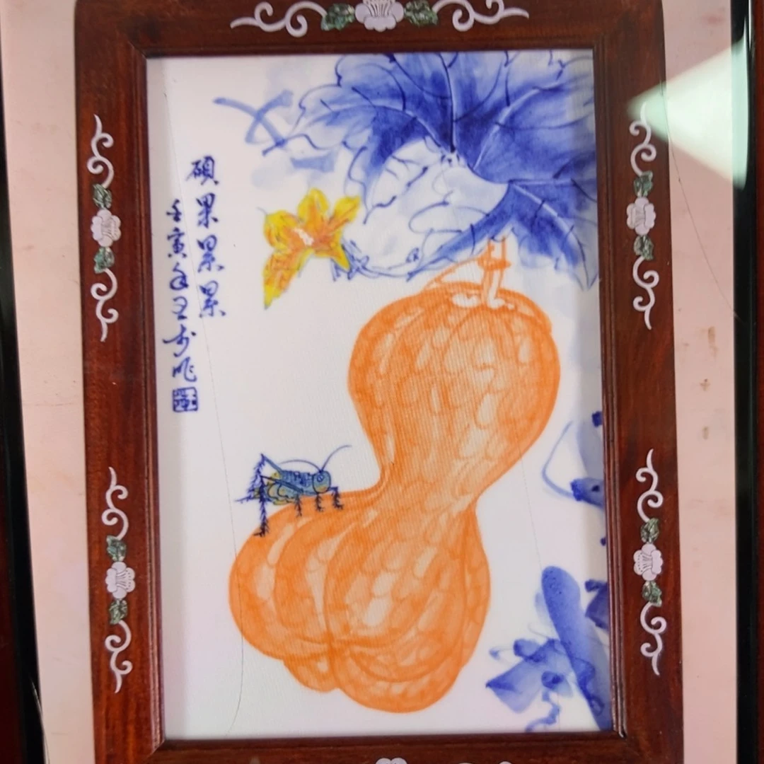 瓷片43*30*1景德镇瓷板画柴窑烧制